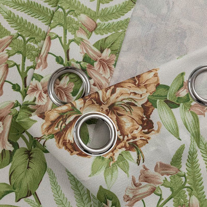 Cottage Style Floral & Leaf Curtain