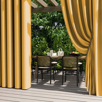 Outdoor Waterproof Solid Color Curtain