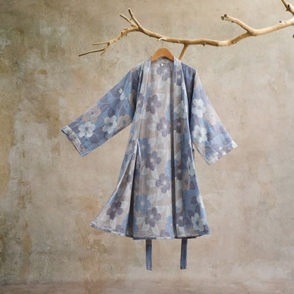 Cherry blossom Cotton Gauze Kimono Robe