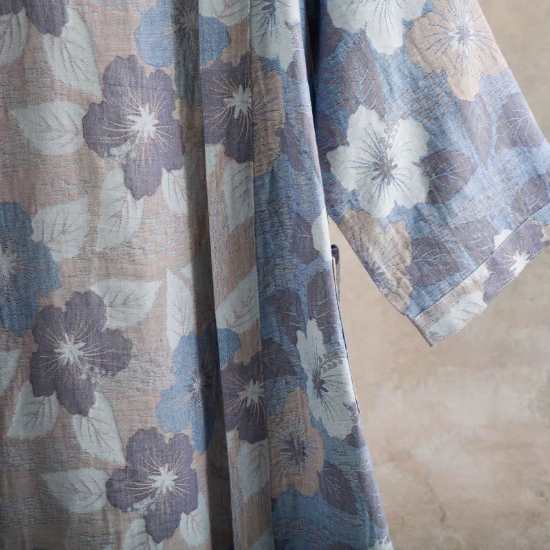 Cherry blossom Cotton Gauze Kimono Robe