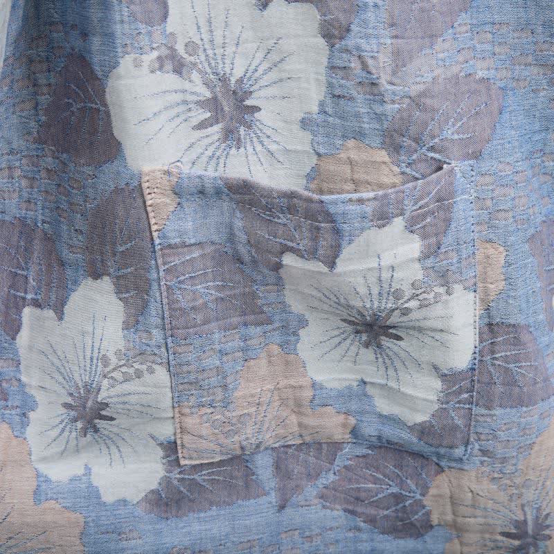 Cherry blossom Cotton Gauze Kimono Robe