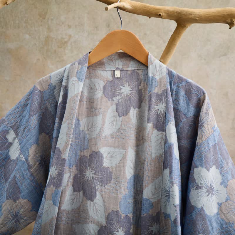 Cherry blossom Cotton Gauze Kimono Robe