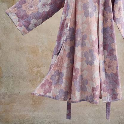 Cherry blossom Cotton Gauze Kimono Robe