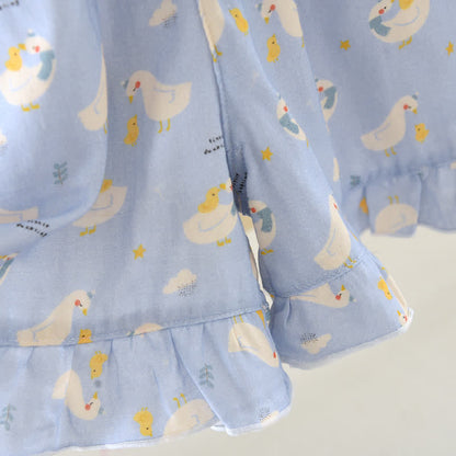 Blue Goose Cotton Gauze Sleeveless Pajamas