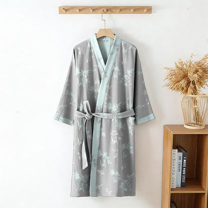 Elegant Bamboo Cotton Double Gauze Robe
