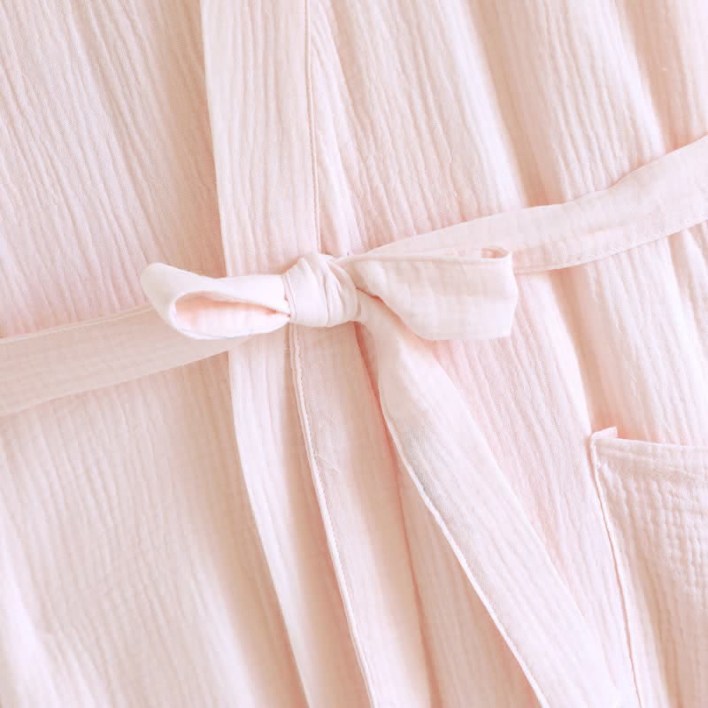 His and Hers Minimalist Cotton Robe