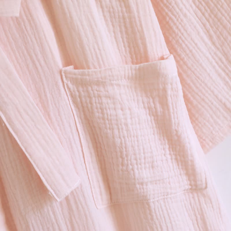 His and Hers Minimalist Cotton Robe