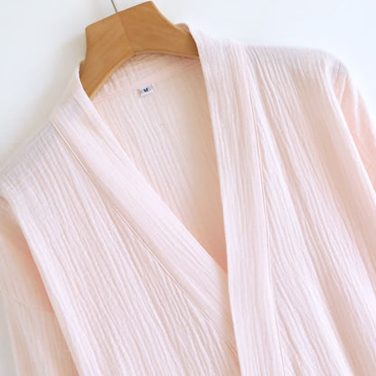 His and Hers Minimalist Cotton Robe