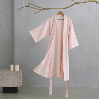His and Hers Minimalist Cotton Robe