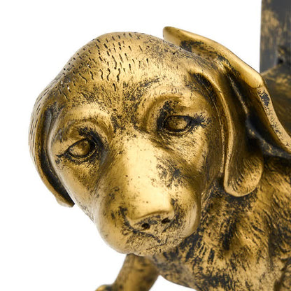 Resin Decorative Dog Figurine Bookend