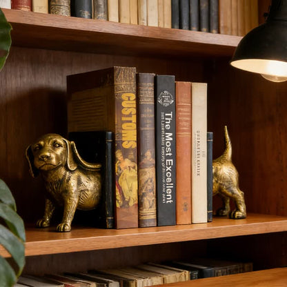 Resin Decorative Dog Figurine Bookend