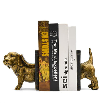 Resin Decorative Dog Figurine Bookend