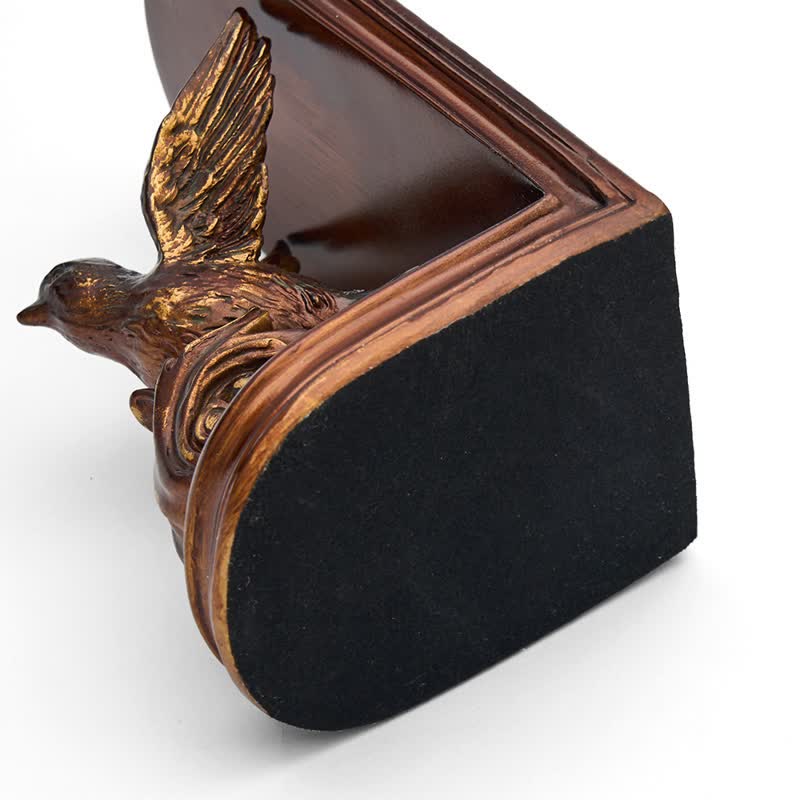 Dark Brown Flying Bird Bookend Decor