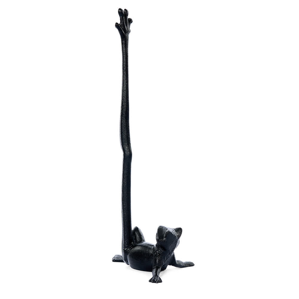 Cast Iron Frog Paper Towel Holder