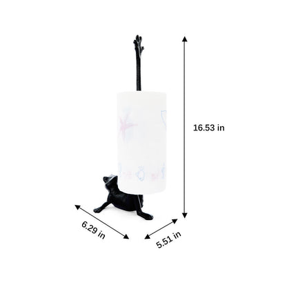 Cast Iron Frog Paper Towel Holder