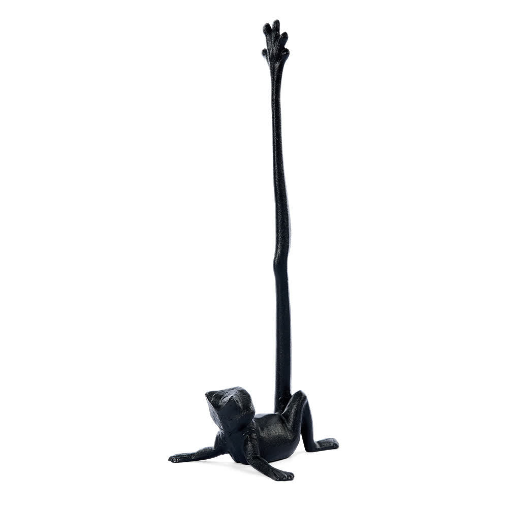 Cast Iron Frog Paper Towel Holder