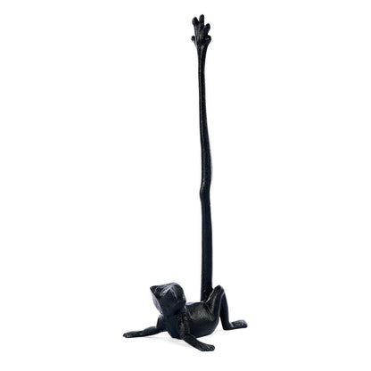 Cast Iron Frog Paper Towel Holder