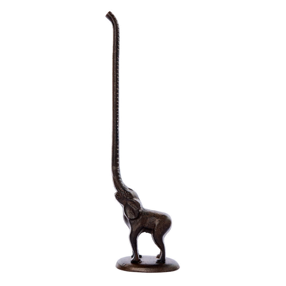 Cast Iron Elephant Paper Towel Holder