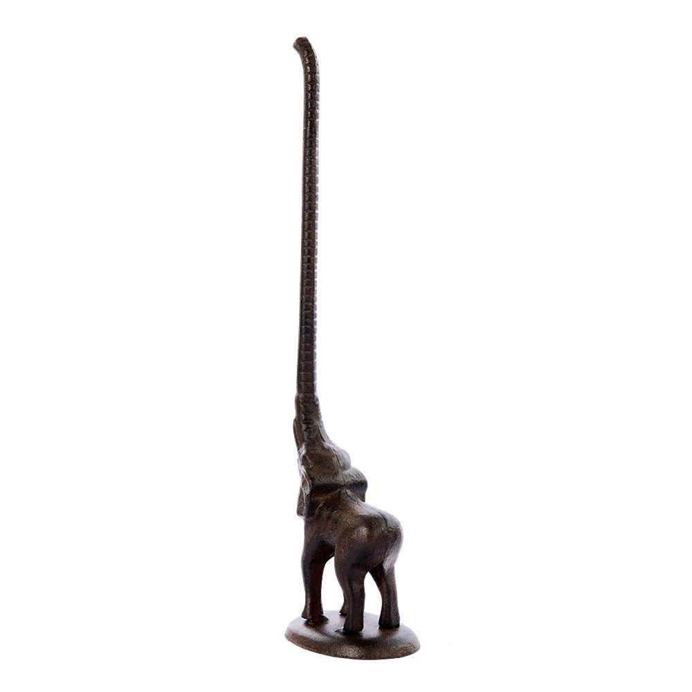 Cast Iron Elephant Paper Towel Holder