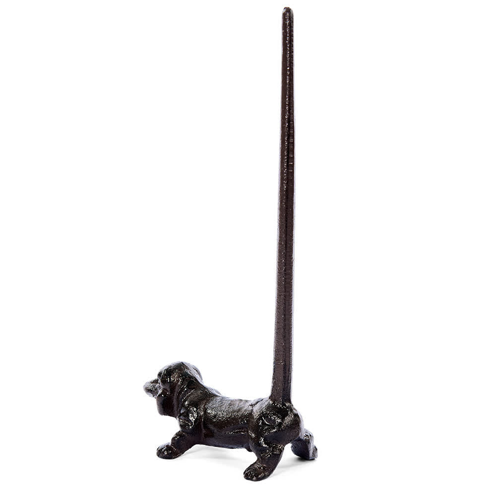 Cast Iron Dog Paper Towel Holder