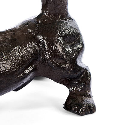 Cast Iron Dog Paper Towel Holder