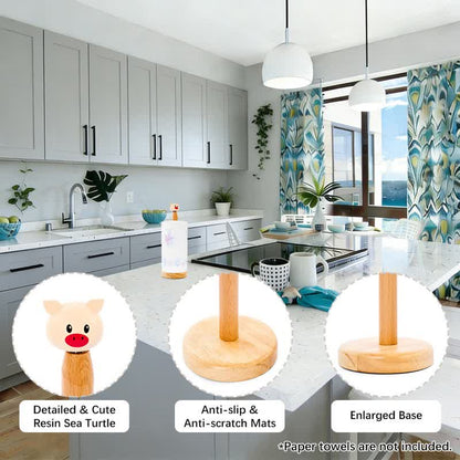 Bobblehead Animal Paper Towel Holder