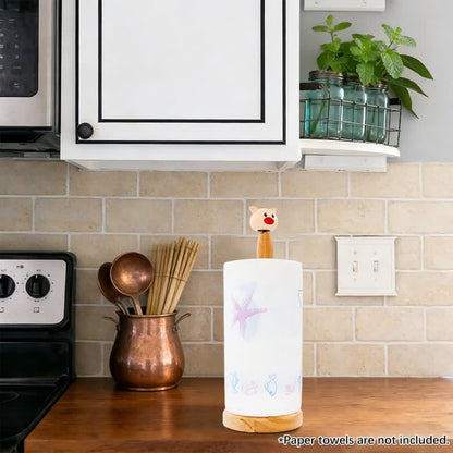 Bobblehead Animal Paper Towel Holder