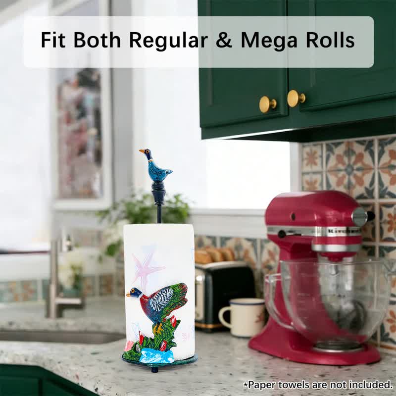 Cast Iron Duck Paper Towel Holder