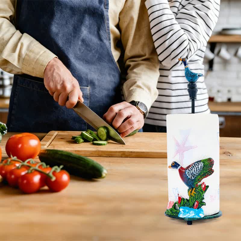 Cast Iron Duck Paper Towel Holder