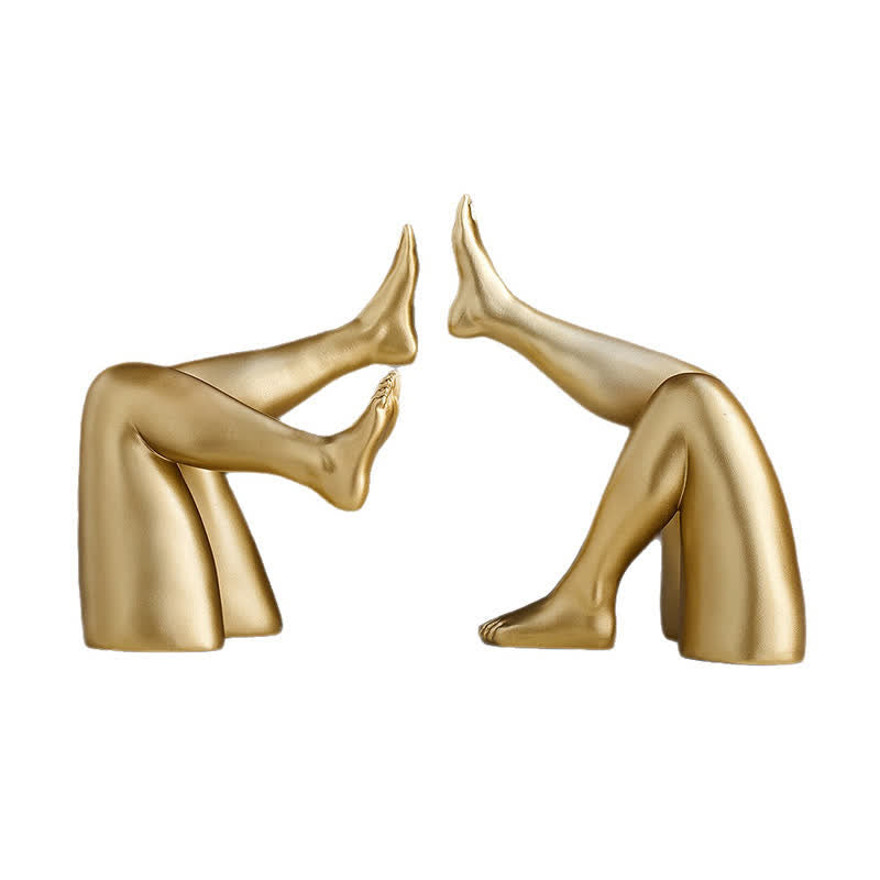 Abstract Leg Art Bookend Decor