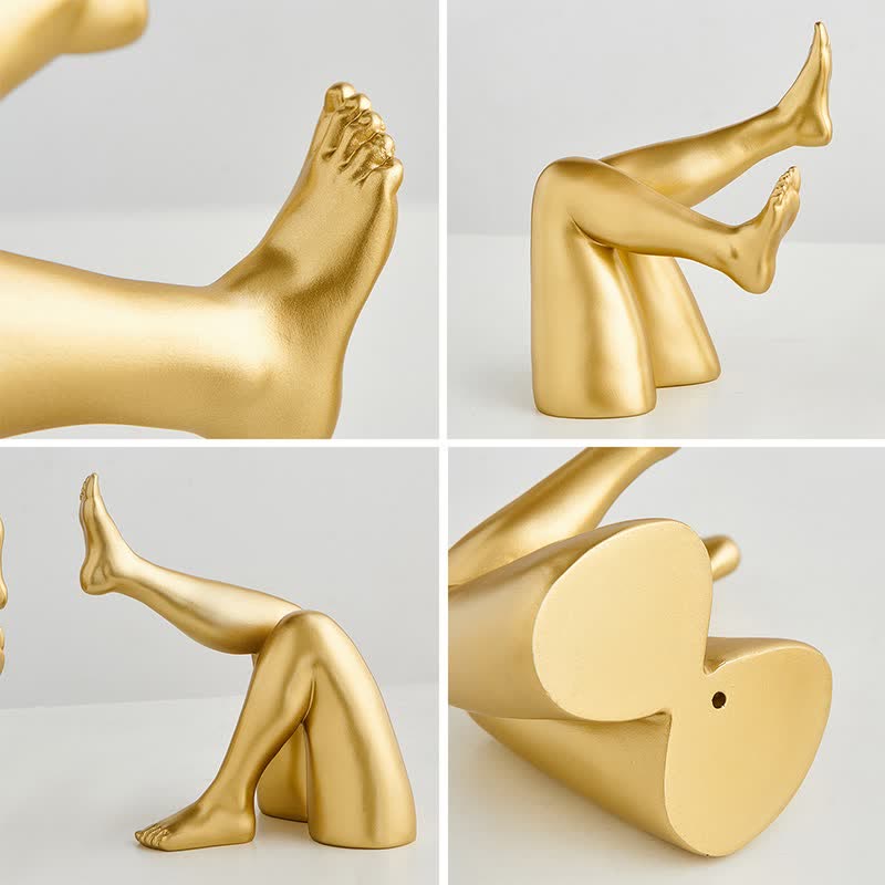 Abstract Leg Art Bookend Decor