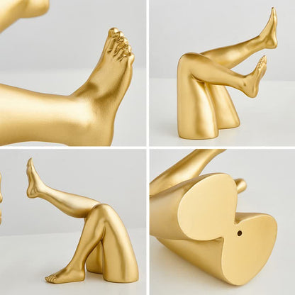 Abstract Leg Art Bookend Decor