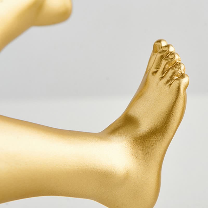 Abstract Leg Art Bookend Decor