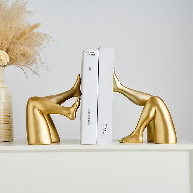 Abstract Leg Art Bookend Decor