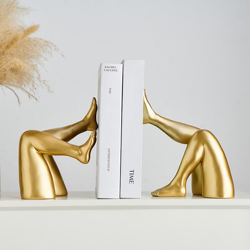 Abstract Leg Art Bookend Decor