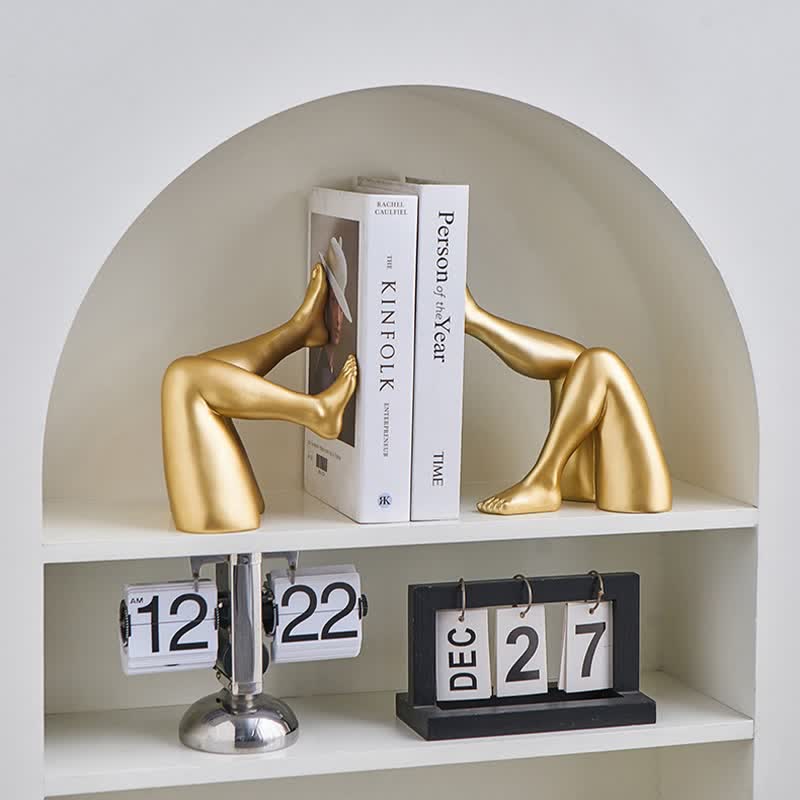 Abstract Leg Art Bookend Decor