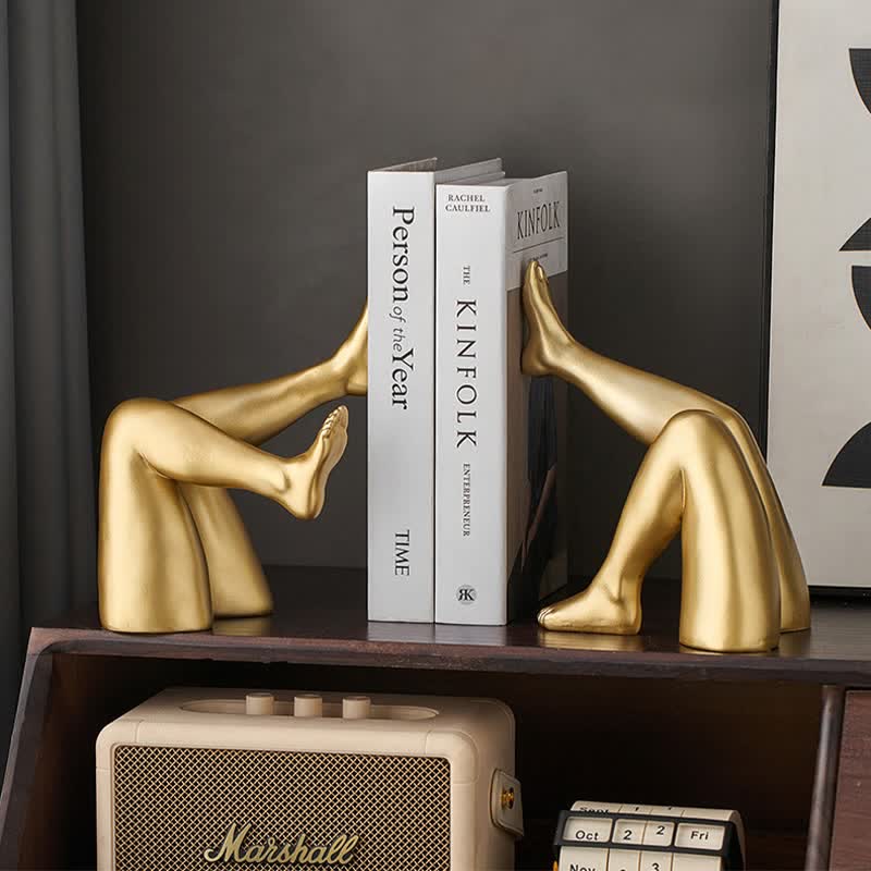 Abstract Leg Art Bookend Decor