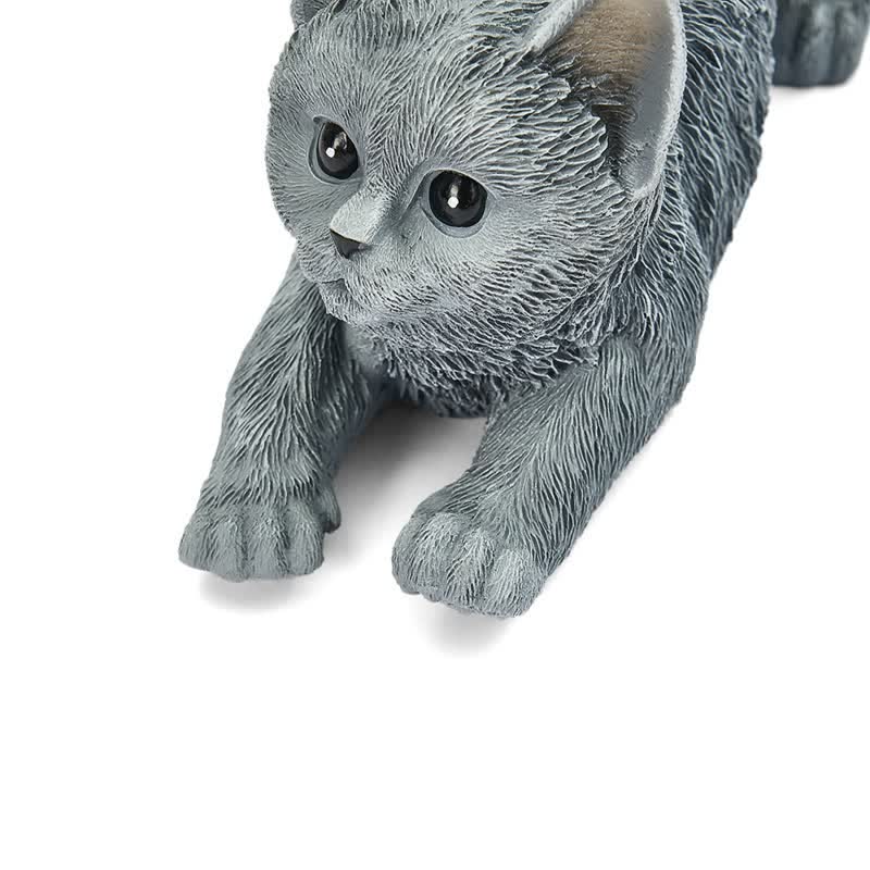 Cat Tail Bell Figurine Decor
