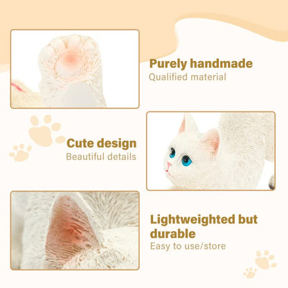 Cat Tail Bell Figurine Decor