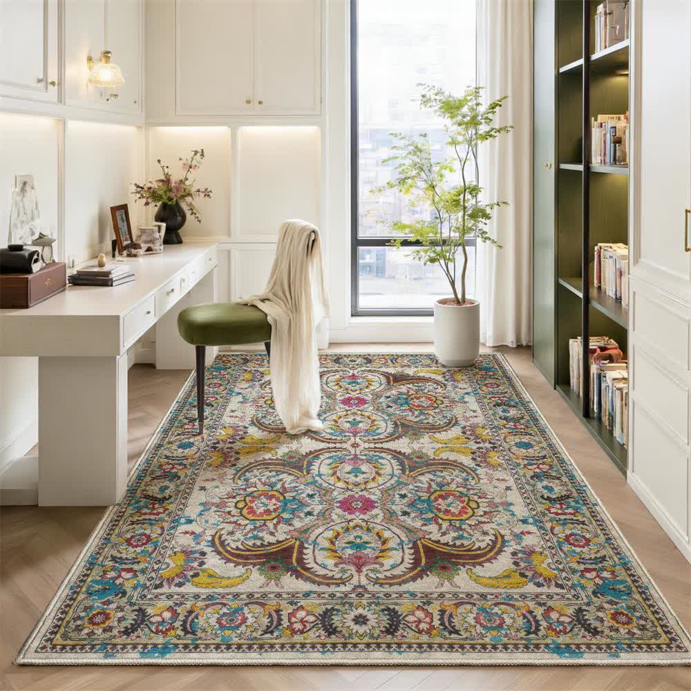 Vintage Persian Bohemian Floor Mat