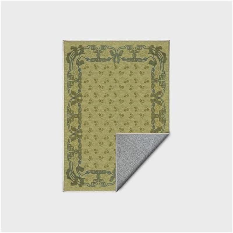 Romantic Floral Non-Slip Foldable Area Rug