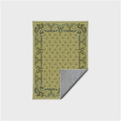 Romantic Floral Non-Slip Foldable Area Rug