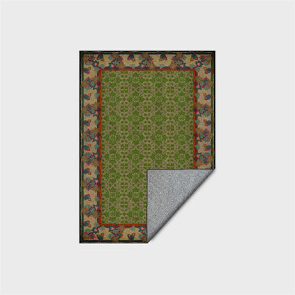 Rustic Country Botanical Non-Slip Area Rug