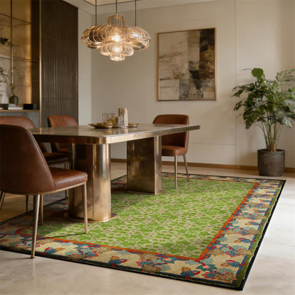 Rustic Country Botanical Non-Slip Area Rug