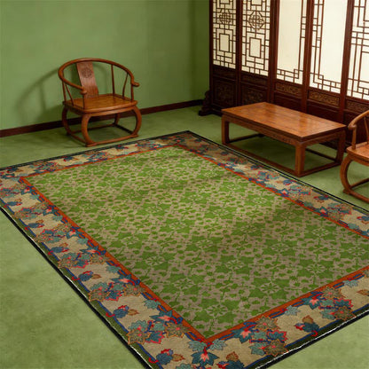 Rustic Country Botanical Non-Slip Area Rug
