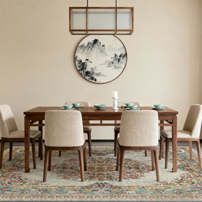 French Chateau Elegant Floral Area Rug