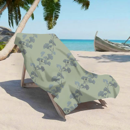 Nature Ginkgo Leaf Beach Towel