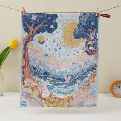 Cute Bunny Cotton Gauze Kitchen Towel