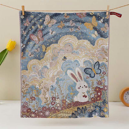 Cute Bunny Cotton Gauze Kitchen Towel