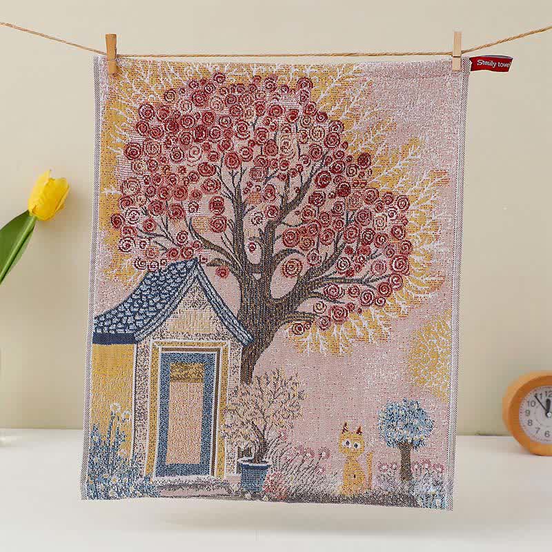 Cute Bunny Cotton Gauze Kitchen Towel